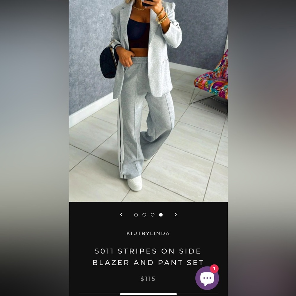 #64” BLAZER AND SWEATPANTS SET - Picture 7 of 8